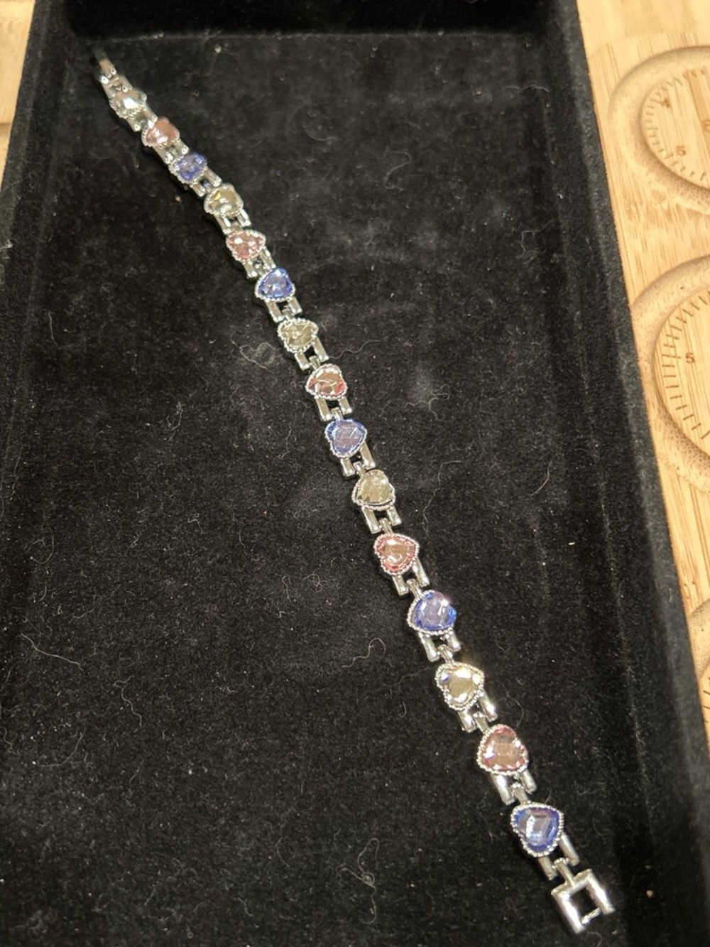 Multi-Color Heart Tennis Bracelet - Women Jewelry
